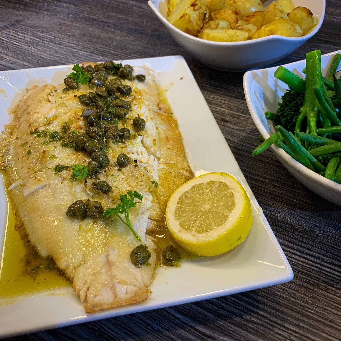Whole Roasted Lemon Sole With Caper Parsley And Lemon Butter Documenting My Dinner
