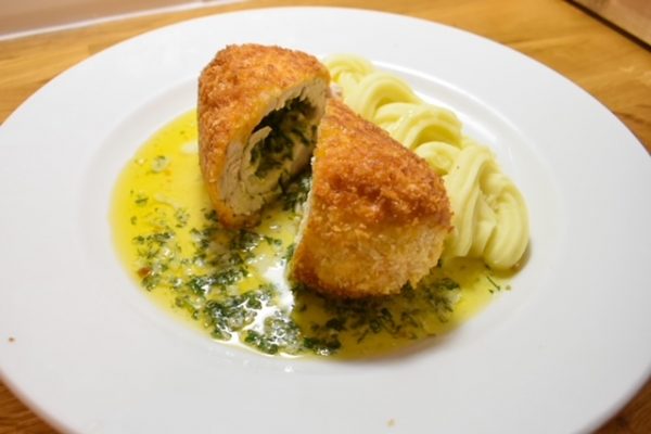 Chicken Kiev with Creamy Mash - Documenting My Dinner